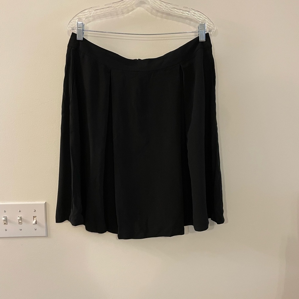 Eileen Fisher, black knee-length skirt, Medium